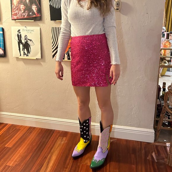 hand painted cowboy boots - Picture 3 of 8